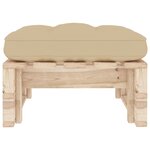 vidaXL Pouf palette de jardin bois de pin imprégné