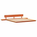 vidaXL Cadre de lit Marron 200 x 200 cm bois