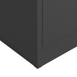 vidaXL Armoire à casiers Anthracite 90x40x180 cm Acier