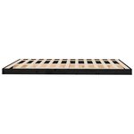 vidaXL Cadre de lit sans matelas noir 150x200 cm bois de pin massif