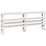 vidaXL Cadre de lit sans matelas blanc 200x200 cm bois massif de pin