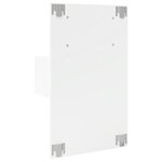 vidaXL Tables de chevet murales avec lumières LED 2 Pièces blanc