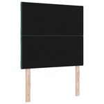 vidaXL Tête de lit en velours vert foncé avec design en blocs de diamant  90 cm