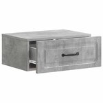 vidaXL Cabinet de chevet mural 2 pièces Gris béton 49 x 34 5 x 20 cm