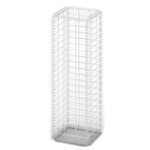 vidaXL Panier de gabion avec couvercle Fil galvanisé 100 x 30 x 30 cm