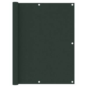 vidaXL Écran de balcon Vert foncé 120x400 cm Tissu Oxford