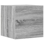vidaXL Ensemble de meubles TV 7 Pièces Sonoma gris Bois d'ingénierie