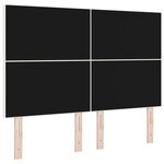 vidaXL Tête de lit LED Crème 144 cm Tissu en velours côtelé
