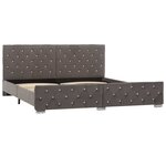 vidaXL Cadre de lit sans matelas gris velours 180x200 cm