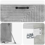 vidaXL Meuble TV mural Gris béton 98 x 31 x 30 cm Bois d'ingénierie