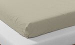 Drap housse en coton bio 160 x 200 cm - Beige