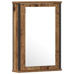 vidaXL Ensemble de mobilier de salle de bain avec étagère 2 Pièces Marron