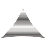 vidaXL Voile d'ombre 5 x 5 x 6 m HDPE Triangulaire Gris clair et blanc
