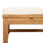 vidaXL Salon de jardin avec coussins 7 Pièces bois massif d'acacia