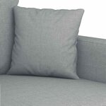 vidaXL Canapé à 3 places Gris clair 180 cm Tissu