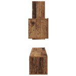 vidaXL Ensemble meuble TV 4 Pièces Bois ancien 30 5 x 30 x 90 cm