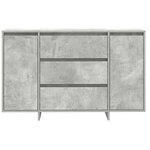 vidaXL Buffet Gris béton 120 x 41 x 75 cm Bois d'ingénierie
