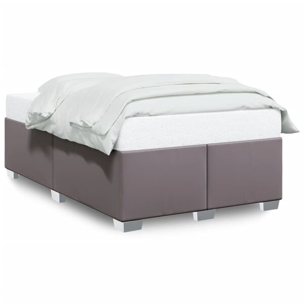 vidaXL Cadre de lit sans matelas gris 120x190 cm similicuir