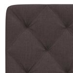 vidaXL Coussin de tête de lit marron foncé 80 cm tissu
