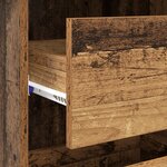 vidaXL Bureau d'écriture en vieux bois Vieux bois Bois d'ingénierie Moyen