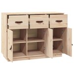 vidaXL Buffet 100x40x75 cm Bois massif de pin