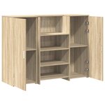 vidaXL Bureau réception chêne sonoma 135x50x103 5 cm bois d'ingénierie