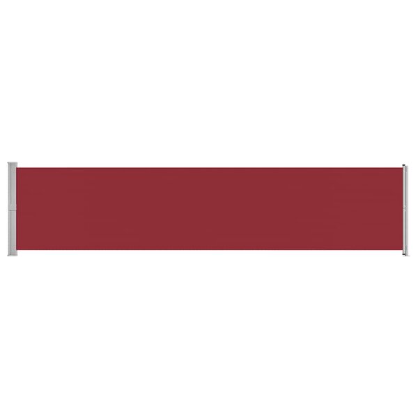 vidaXL Auvent latéral rétractable de patio 140x600 cm Rouge