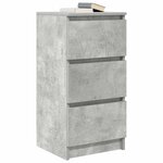 vidaXL Buffet gris béton 37 5x35x76 cm bois d'ingénierie