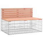 vidaXL Banc jardin design gabion 287x71x65 5 cm bois massif de douglas