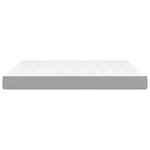 vidaXL Matelas de lit à ressorts ensachés fermeté moyenne Gris clair 180x200x20 cm