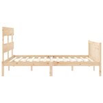 vidaXL Cadre de lit sans matelas bois de pin massif