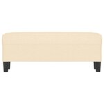 vidaXL Banc Crème 100x35x41 cm Tissu