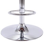vidaXL Tabouret de bar Noir Similicuir