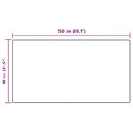 vidaXL Tapis en Fourrure Synthétique de Lapin Olite Taupe 80 x 150 cm