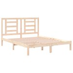 vidaXL Cadre de lit sans matelas 150x200 cm bois de pin massif