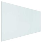 vidaXL Plaque en verre de cheminée Transparent 120 x 60 cm Verre