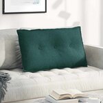 vidaXL Coussin de Dos Vert foncé 80 x 19 x 50 cm tissu