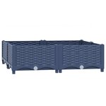 vidaXL Lit surélevé 80x80x23 cm Polypropylène