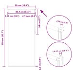 vidaXL Store enrouleur occultant rouge largeur du tissu 85 7 cm