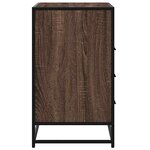 vidaXL Commode chêne marron 70x41x70 cm bois d'ingénierie