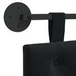 vidaXL Tête de lit suspendue Noir Velours