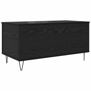 vidaXL Table basse Chêne noir 90 x 44.5 x 45 cm Bois d'ingénierie