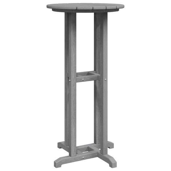 vidaXL Table de Bar Gris Clair 55x55x107 cm HDPE