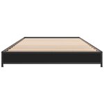 vidaXL Cadre de lit sans matelas noir 100x200 cm