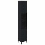 vidaXL Ensemble de mobilier de salle de bain 3 Pièces Chêne noir