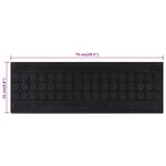 vidaXL Marches d'escalier 10 Pièces 25x75 cm caoutchouc