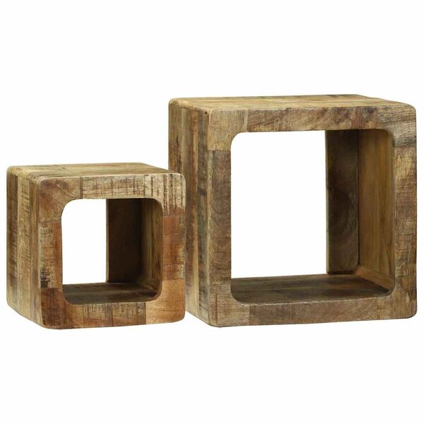 vidaXL Unité TV 36x36x30 cm en bois massif de manguier
