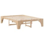 vidaXL Cadre de lit Marron 160 x 200 cm Pin massif