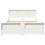 vidaXL Cadre de lit Blanc 160 x 200 cm Bois d'ingénierie