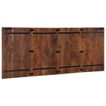 vidaXL Tête de lit multicolore 200 cm bois massif récupération